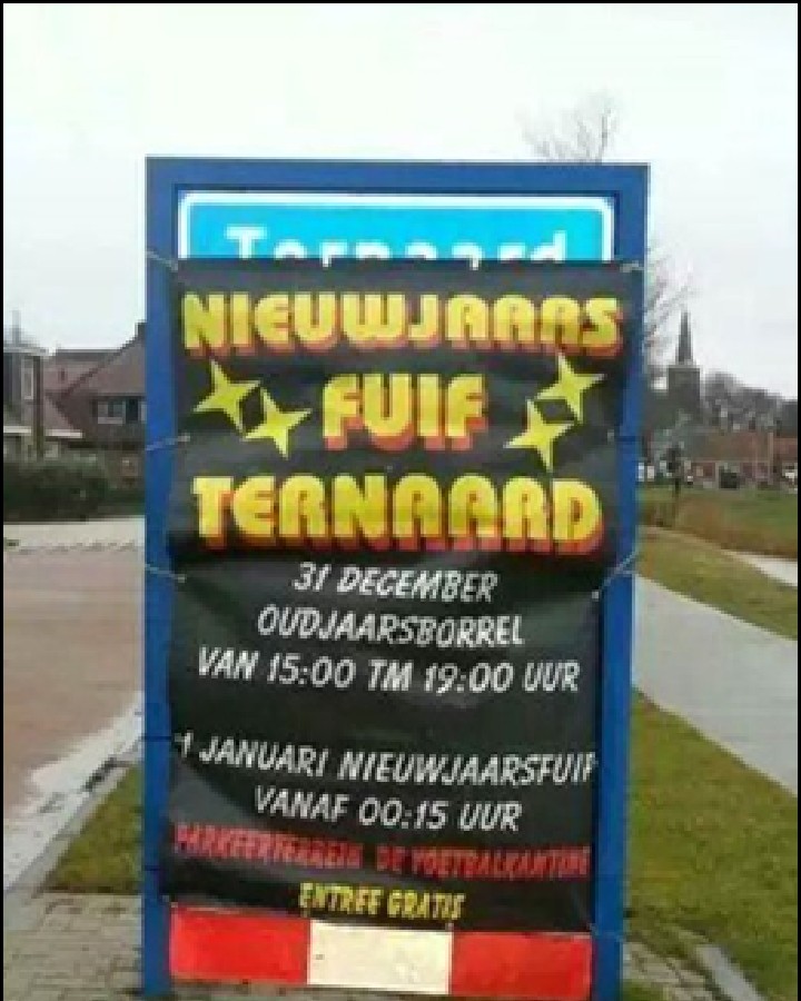 Nieuwjaarsfuif Ternaard 31 December 2023