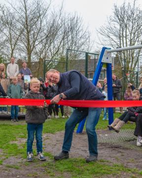 Volop genieten in vernieuwede speeltuin